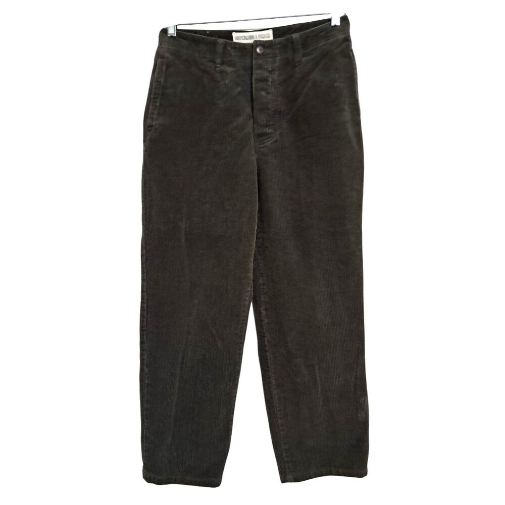 Y2K Abercrombie & Fitch Co. Brown Corduroy Straight-Leg Pants‎ Women's Size 4